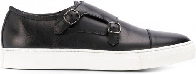 Scarosso Fabio sneakers met dubbele gesp Zwart