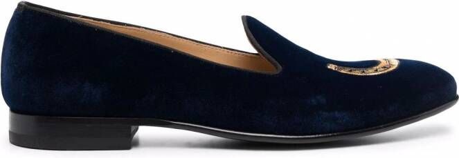 Scarosso Fluwelen slippers Blauw