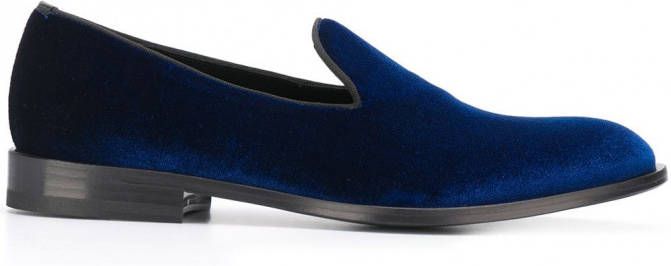 Scarosso George effen loafers Blauw