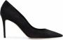 Scarosso x Brian Atwood Gigi 95 mm suède pumps Zwart - Thumbnail 1