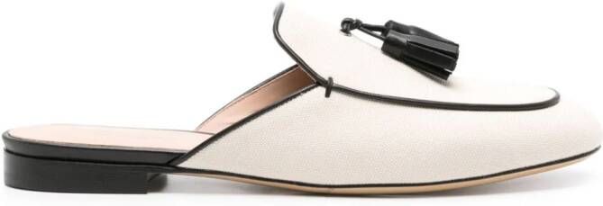 Scarosso Giorgina canvas mules Beige