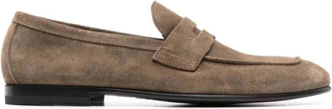 Scarosso Gregory suède loafers Beige