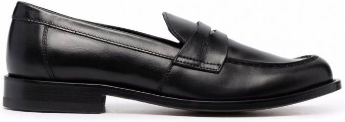 Scarosso Harper leren loafers Zwart