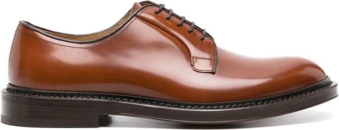 Scarosso Harry leren derby schoenen Bruin