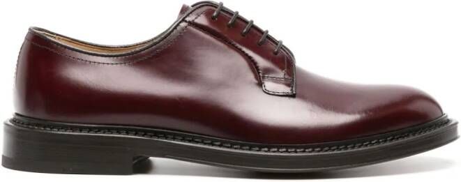 Scarosso Harry leren derby schoenen Rood