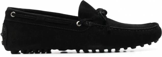 Scarosso James suède loafers Zwart