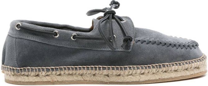 Scarosso Kai suede espadrilles Grijs