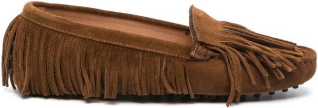 Scarosso Kaory suède loafers Bruin