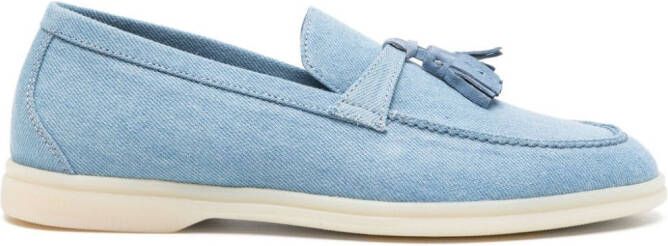 Scarosso Leandro loafers met kwastjes Blauw