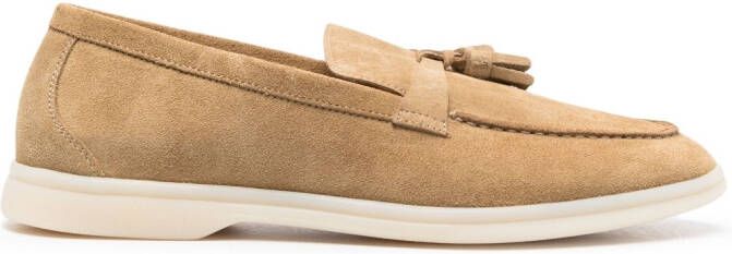 Scarosso Leandro loafers met kwastje Beige