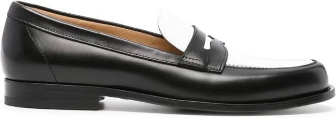 Scarosso Leren loafers Zwart