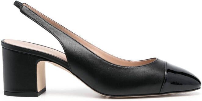 Scarosso Leren slingback tas Zwart