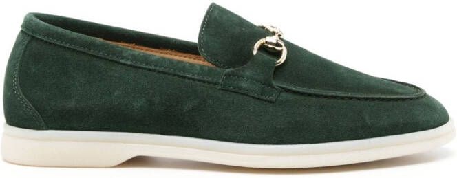 Scarosso Lilia suède loafers Groen