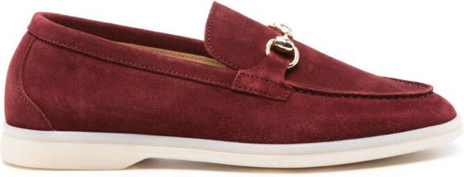 Scarosso Lilia suède loafers Rood