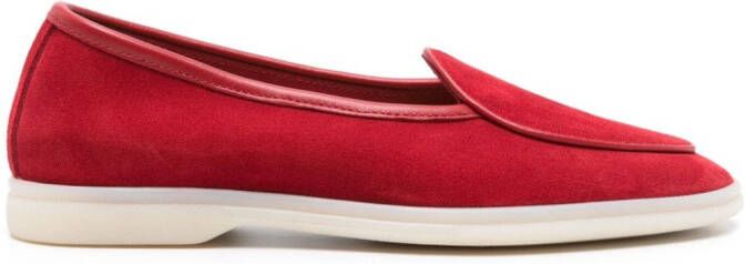 Scarosso Livia suède loafers Rood