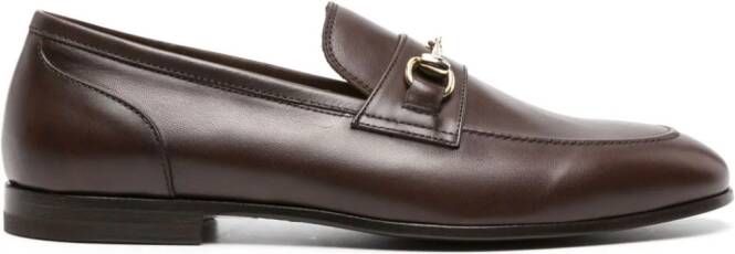 Scarosso Loafers met horsebitdetail Bruin