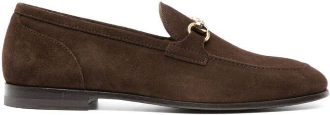 Scarosso Loafers met horsebitdetail Bruin