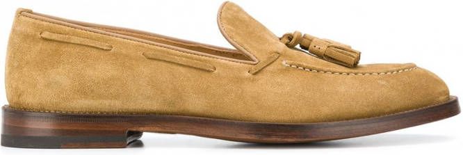 Scarosso Loafers met kwastje Beige