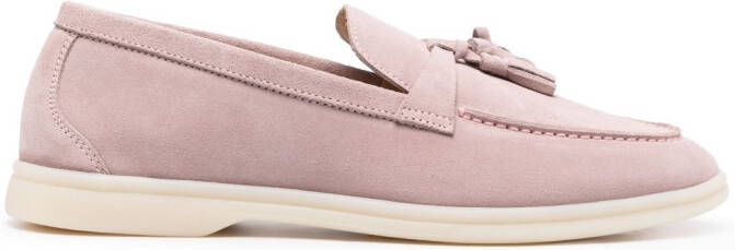 Scarosso Loafers met kwastje Roze