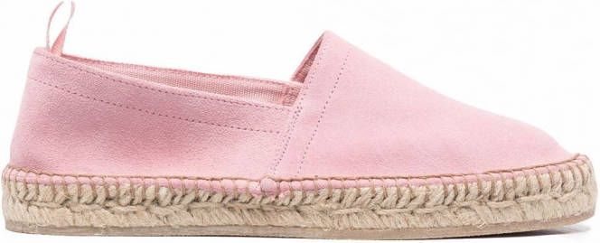 Scarosso Lola suède espadrilles Roze