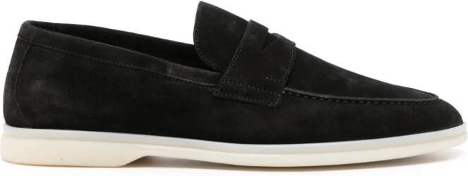 Scarosso Luciano suede loafers Zwart