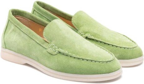 Scarosso Ludovica suède loafers Groen