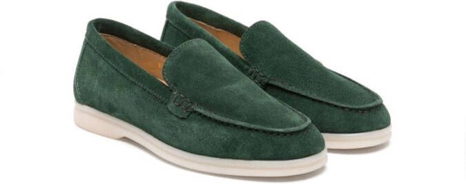 Scarosso Ludovica suède loafers Groen