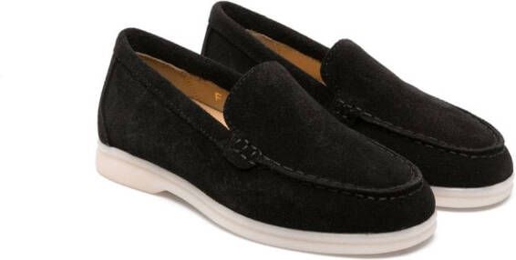 Scarosso Ludovica suède loafers Zwart