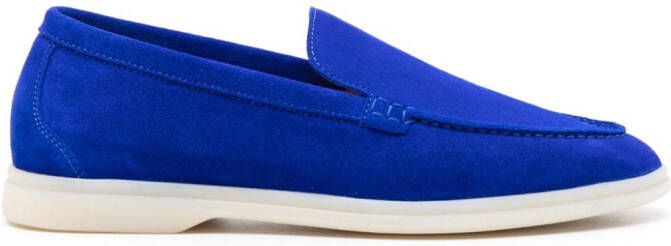 Scarosso Ludovica suede loafers Blauw