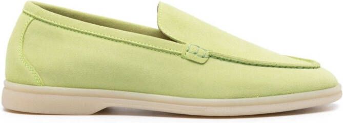 Scarosso Ludovica suède loafers Groen