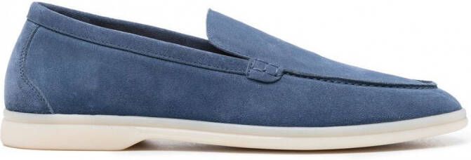 Scarosso Ludovico suède loafers Blauw