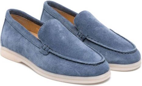 Scarosso Ludovico suède loafers Blauw