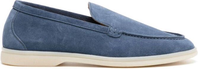 Scarosso Ludovico suède loafers Blauw