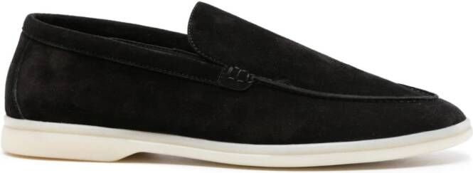 Scarosso Ludovico suède loafers Zwart