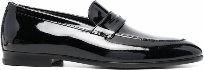 Scarosso Marzio leren loafers Zwart