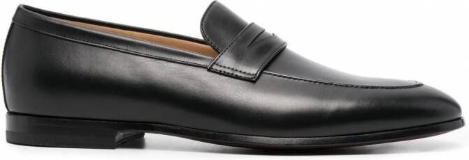 Scarosso Marzio loafers van lakleer Zwart