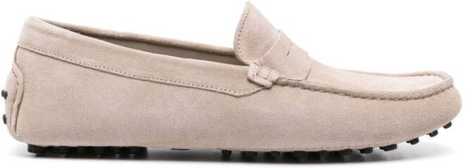 Scarosso Michael suede loafers Beige