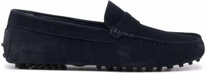 Scarosso Michael suède loafers Blauw