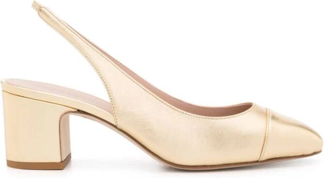 Scarosso Miranda 65 metallic pumps Goud