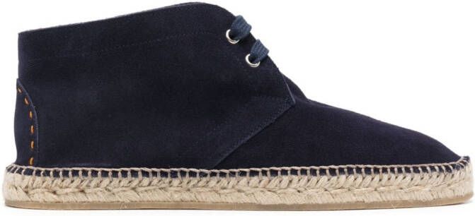 Scarosso Mojave suède espadrilles Blauw