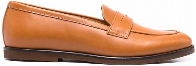 Scarosso Monica leren loafers Bruin