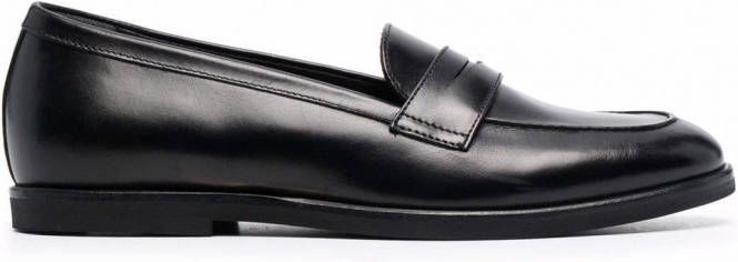 Scarosso Monica leren loafers Zwart