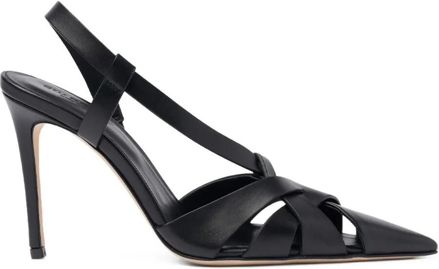 Scarosso 85 mm Athena pumps met bandjes Zwart
