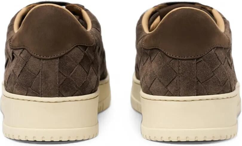 Scarosso Alvise geweven suède sneakers Bruin