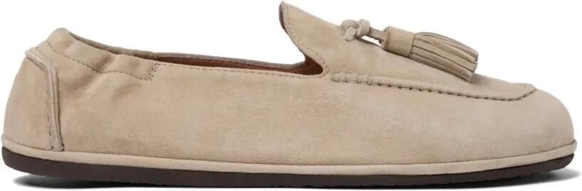 Scarosso Anais loafers met kwastje Beige