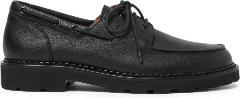 Scarosso Arthur leren bootschoenen Zwart