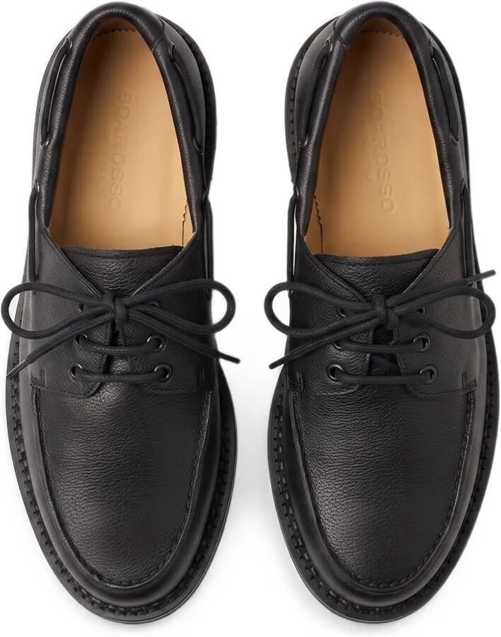 Scarosso Arthur leren bootschoenen Zwart - Foto 2