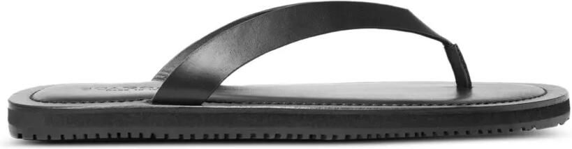 Scarosso Ascanio leren sandalen Zwart