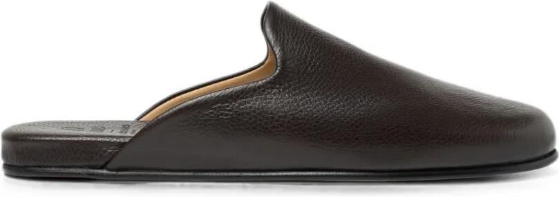 Scarosso Atlas Travel slippers van bewerkt leer Bruin