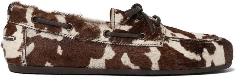 Scarosso Avery bootschoenen met ponyprint Bruin